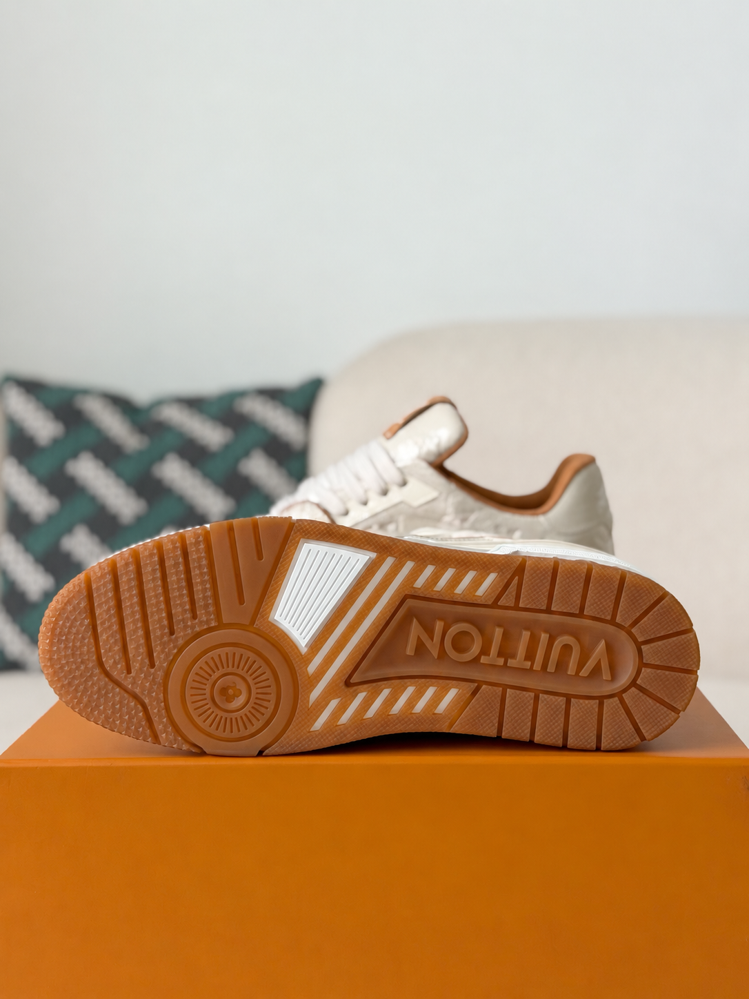 LV Trainer Sneaker White