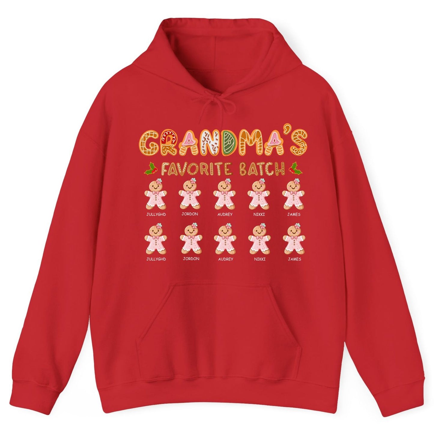 Grandma’s Favorite Batch Custom Name Hoodie – Christmas Family Matching Outfit