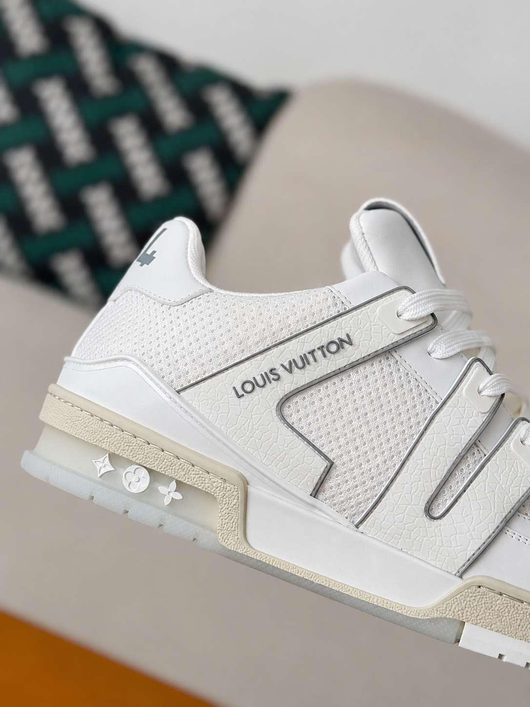 LV Trainer Sneaker White