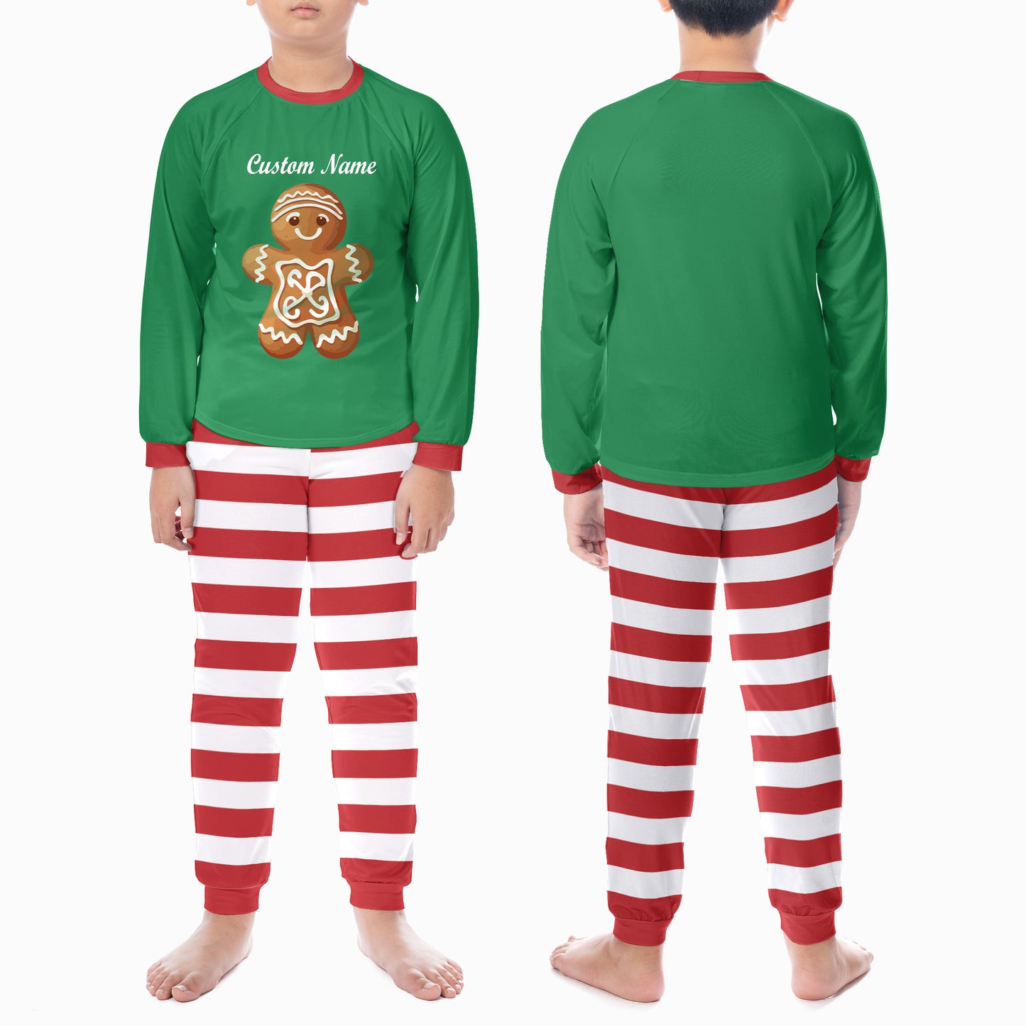 Custom Gingerbread Family Pajamas Sets – Personalized Gingerbread Pajamas for Christmas
