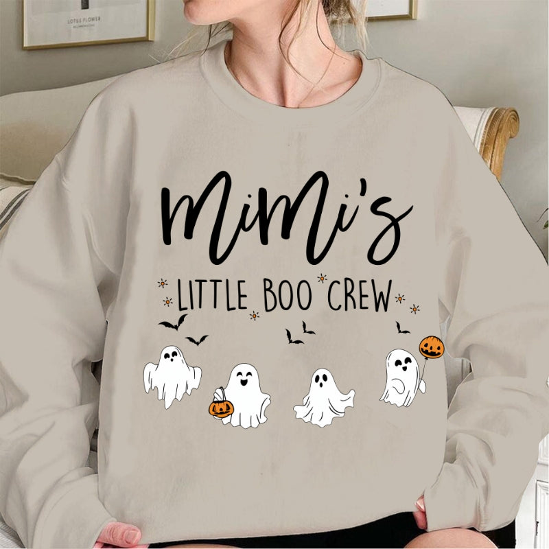Comfort Colors Halloween Grandma Sweatshirt – Personalized Boo Crew Family Design