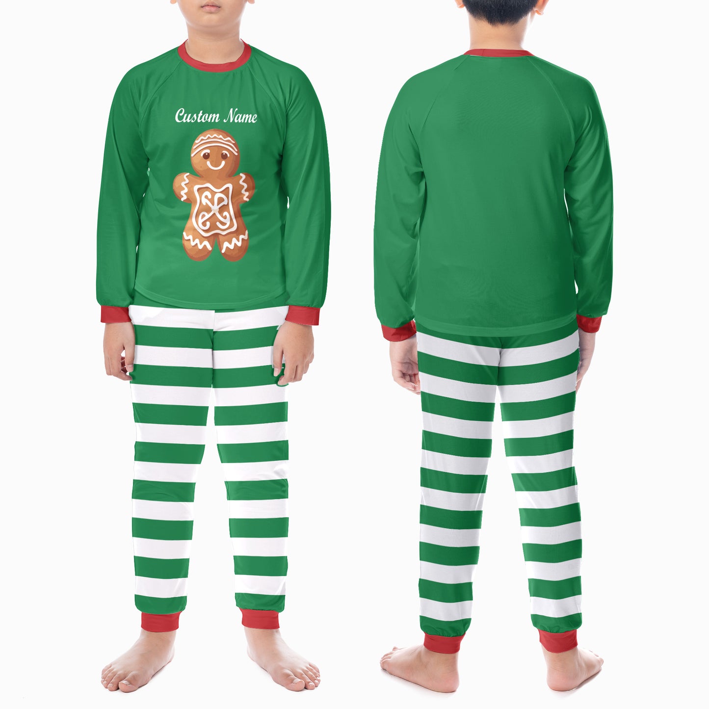 Custom Gingerbread Family Pajamas Sets – Personalized Gingerbread Pajamas for Christmas