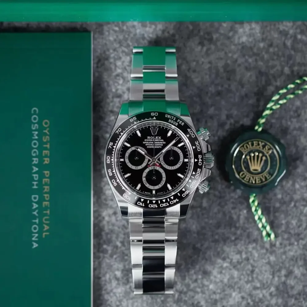 C – Rolex Cosmograph Daytona Stainless Steel Black Dial with Ceramic Bezel