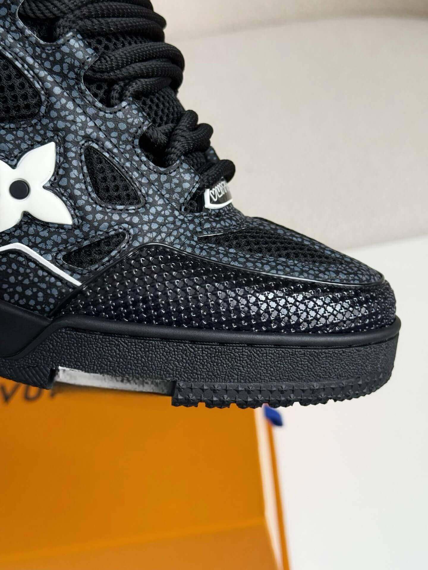 LV Skate Sneaker Black Crystal