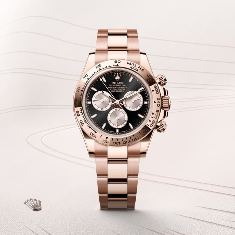 A- Rolex Cosmograph Daytona Oyster, 40 mm, Everose gold