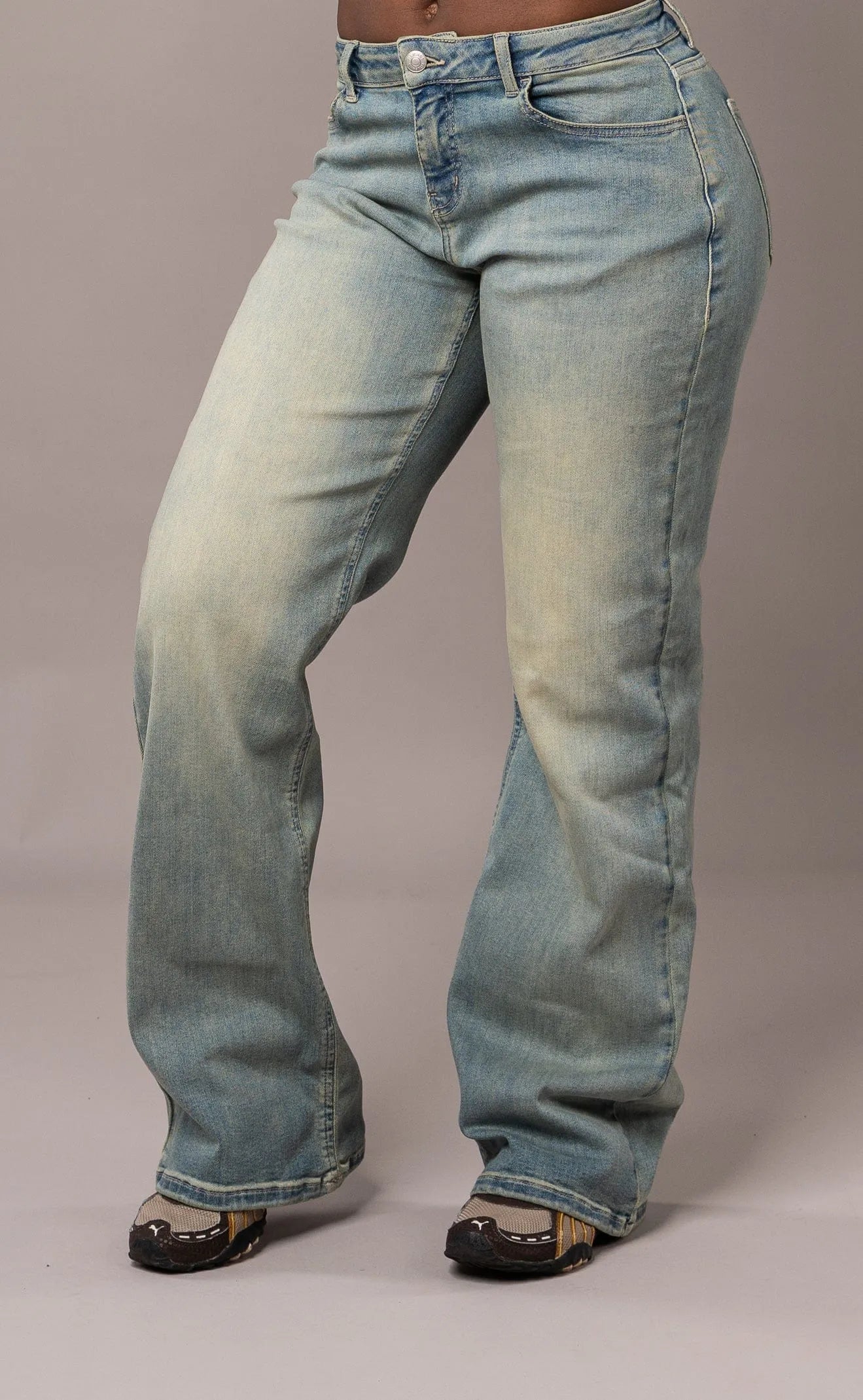 Baggy Low Waisted - Distorted Blue