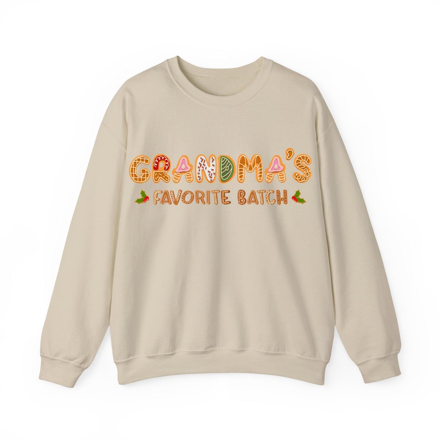 Grandma’s Favorite Batch Sweater – Personalized Gingerbread Family Christmas Custom Gift