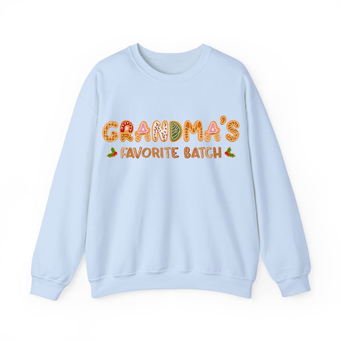 Grandma’s Favorite Batch Sweater – Personalized Gingerbread Family Christmas Custom Gift