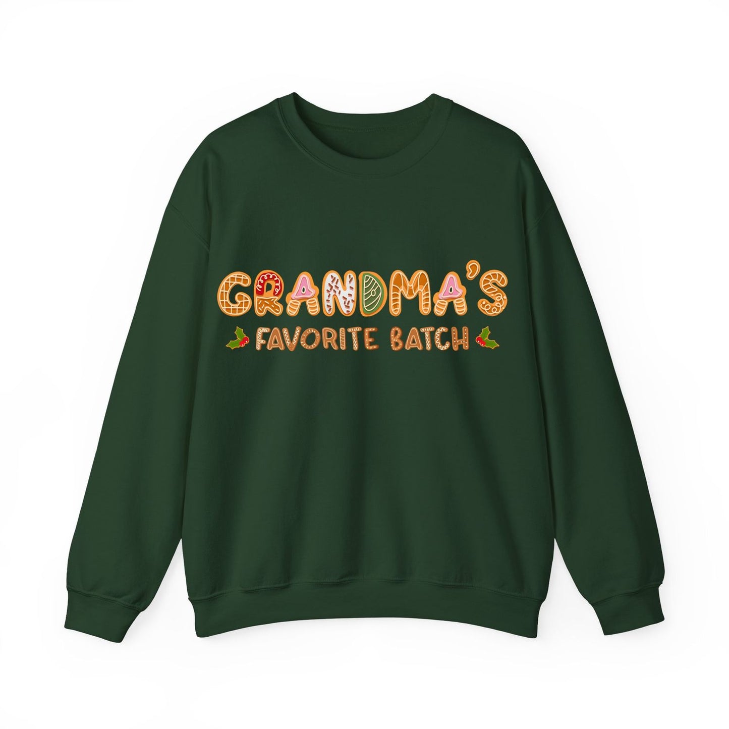 Grandma’s Favorite Batch Sweater – Personalized Gingerbread Family Christmas Custom Gift