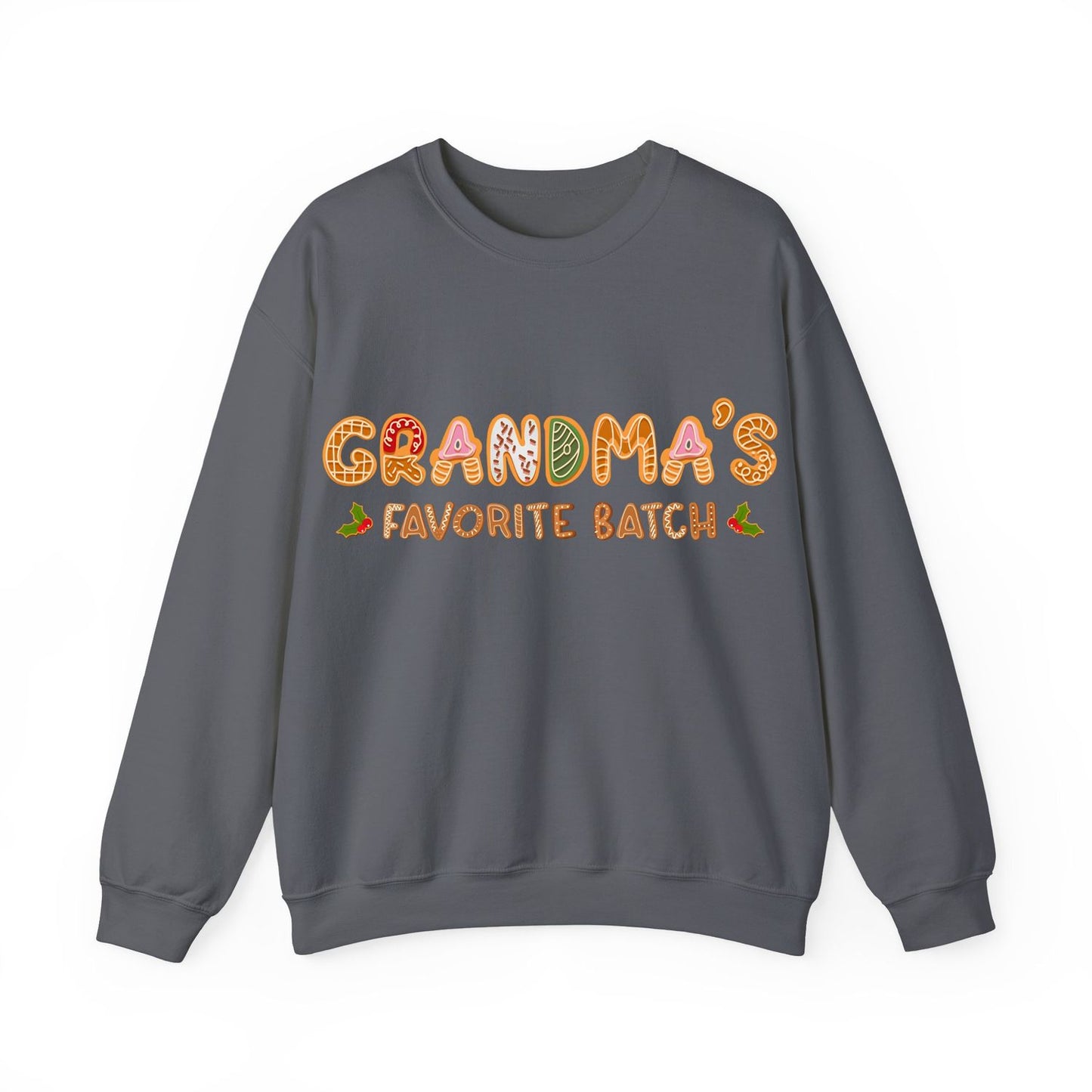Grandma’s Favorite Batch Sweater – Personalized Gingerbread Family Christmas Custom Gift