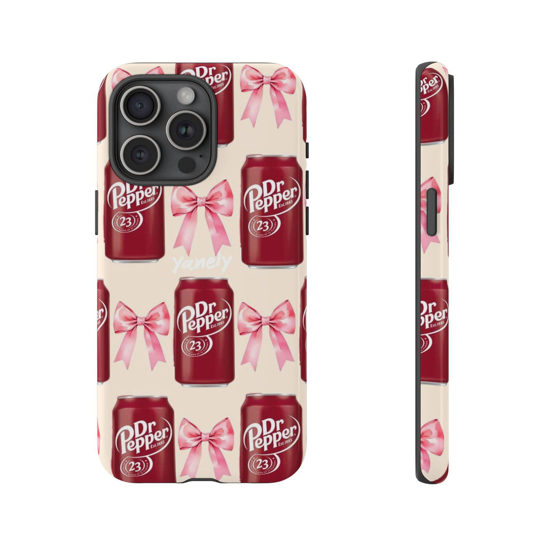 Dr Pepper Red Soda Tough Phone case, Stylish Gift, For iPhone 16/15/14/13/12/11/8/7, XR, XS, X, Pro Max, Samsung Galaxy S24/ S24.99aesthetic case