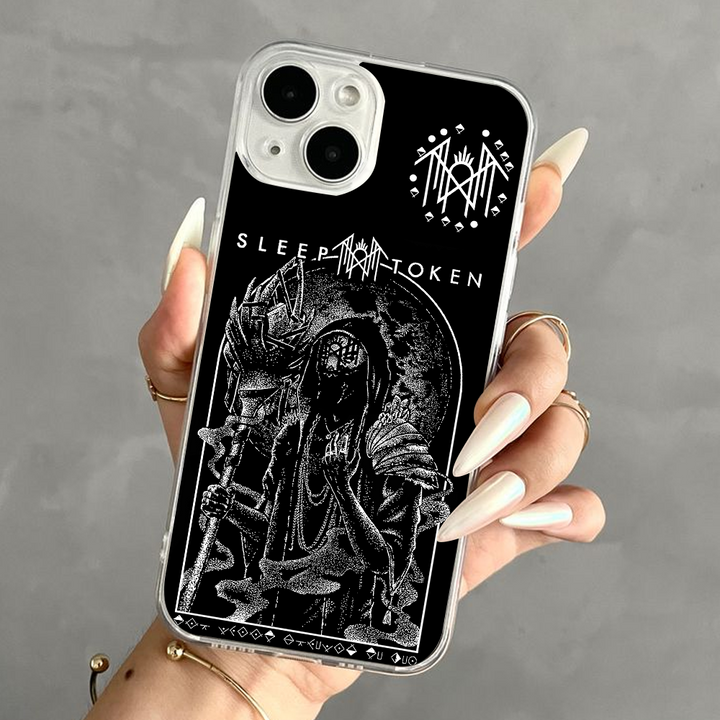 Grim Prophet Phone Case – Dark Hooded Figure Art, Gothic Horror Aesthetic Cover for iPhone 11 12 13 14 15 16 Pro Max Samsung S22 S23 S24 S24.99 Ultra Plus