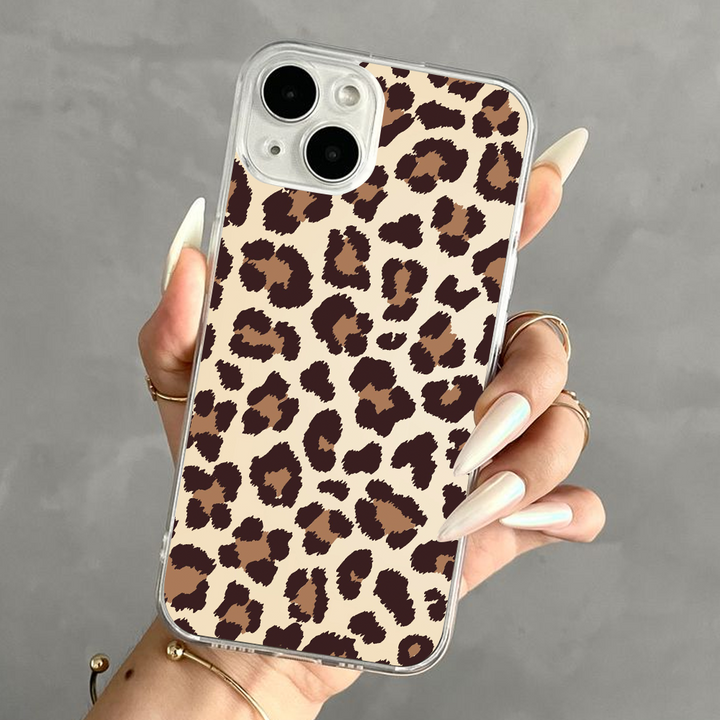Leopard Print Phone Case Collection – Aqua, Olive Green & Beige