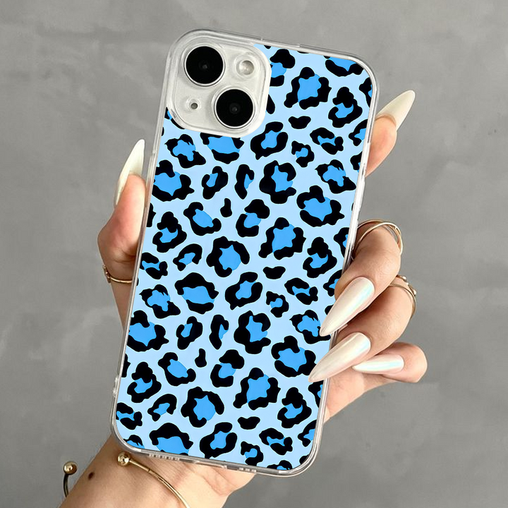 Leopard Print Phone Case Collection – Glittery Pink & Cool Blue