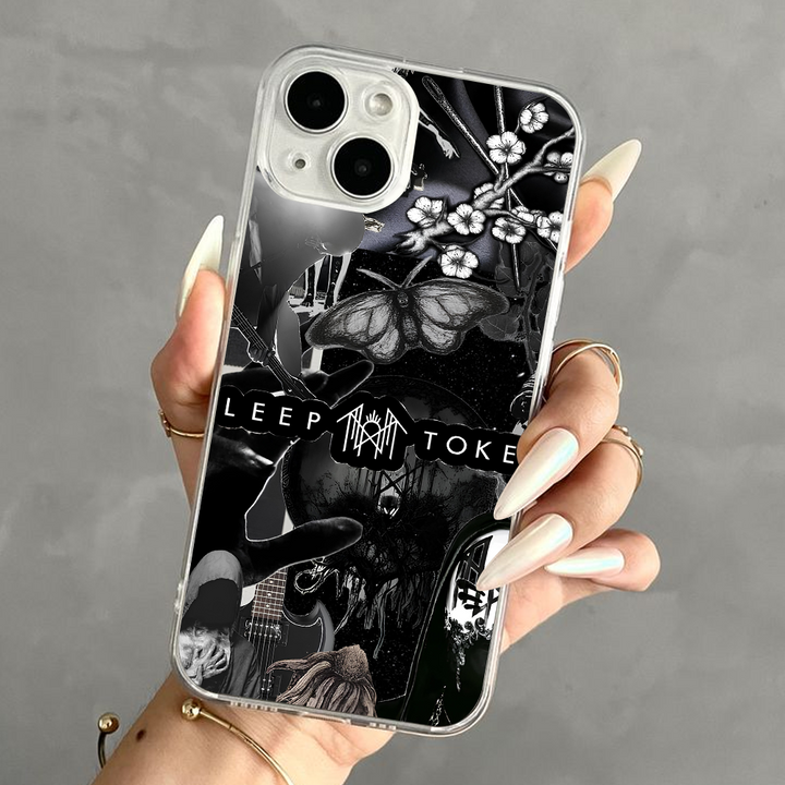 Sleep Token Gothic Butterfly Skull Phone Case – Compatible with iPhone 11 12 13 14 15 16 Pro Max & Samsung Galaxy Models