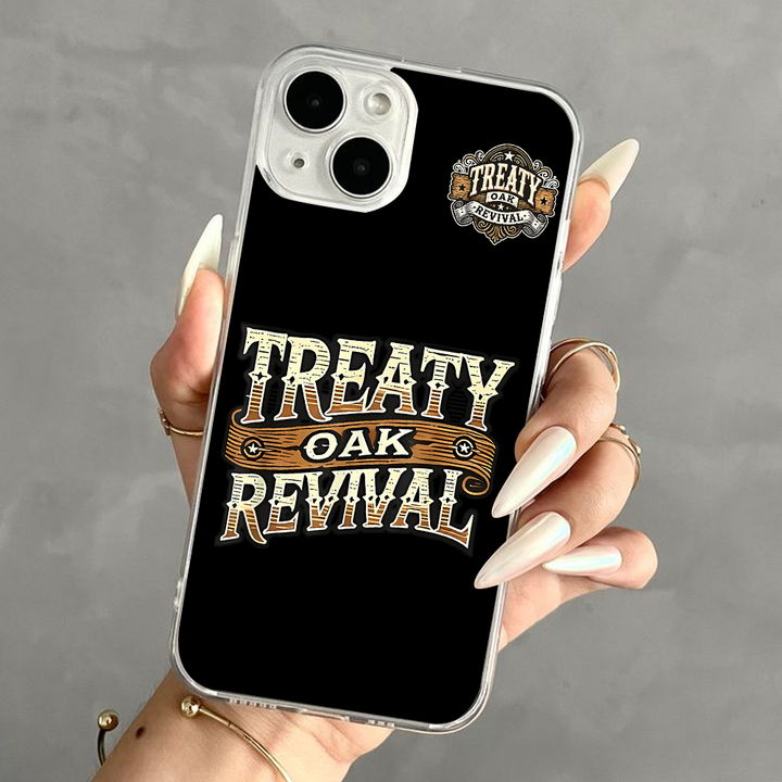 Treaty Oak Revival Phone Case – Country Western Leather Style for iPhone 11 12 13 14 15 16 Pro Max & Samsung