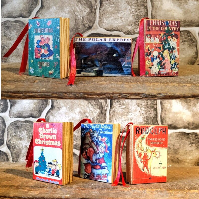 Mixed Handmade Mini Book Ornaments- Unique & Adorable Literary Accessories for Book Lovers, Teachers, and Young Readers