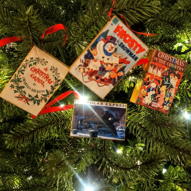 Mixed Handmade Mini Book Ornaments- Unique & Adorable Literary Accessories for Book Lovers, Teachers, and Young Readers