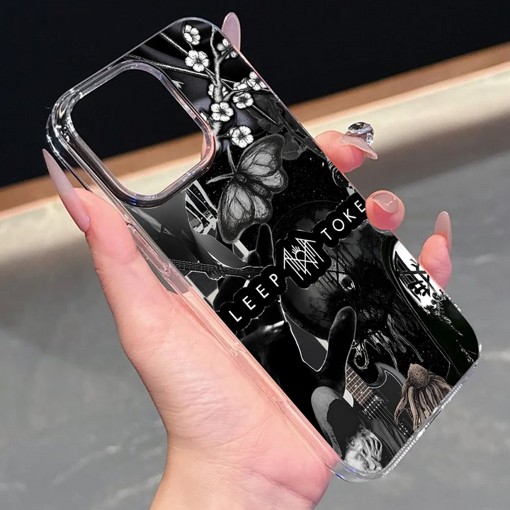 Sleep Token Gothic Butterfly Skull Phone Case – Compatible with iPhone 11 12 13 14 15 16 Pro Max & Samsung Galaxy Models