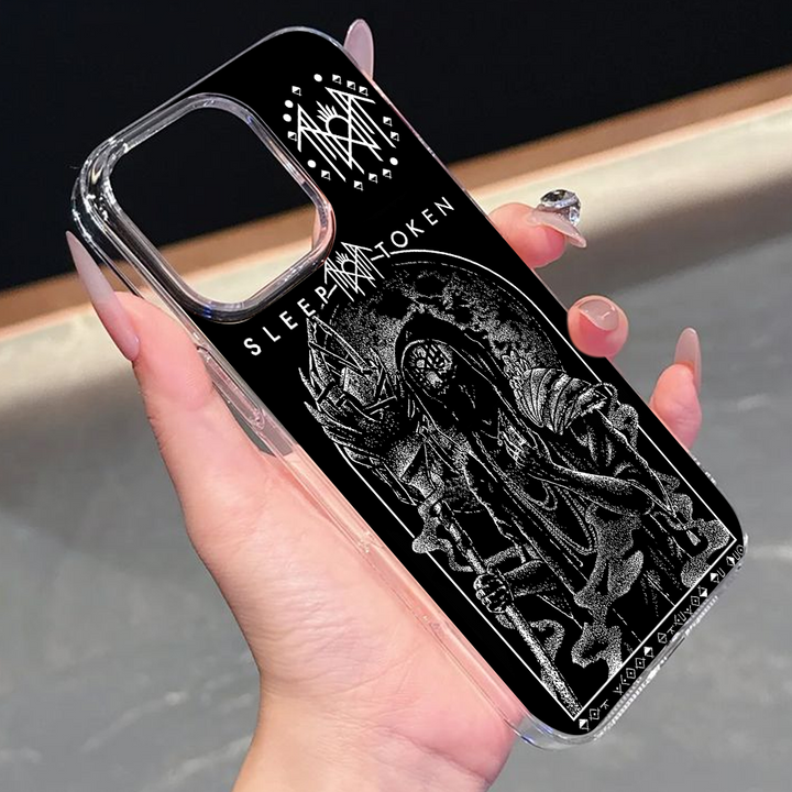 Grim Prophet Phone Case – Dark Hooded Figure Art, Gothic Horror Aesthetic Cover for iPhone 11 12 13 14 15 16 Pro Max Samsung S22 S23 S24 S24.99 Ultra Plus