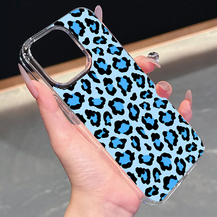 Leopard Print Phone Case Collection – Glittery Pink & Cool Blue