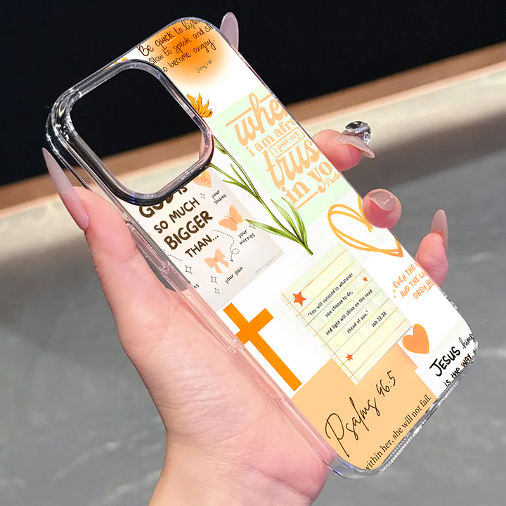 Bible Verse Christian Phone Case – Floral Faith Jesus Quote iPhone 11 12 13 14 15 16 Pro Max & Samsung