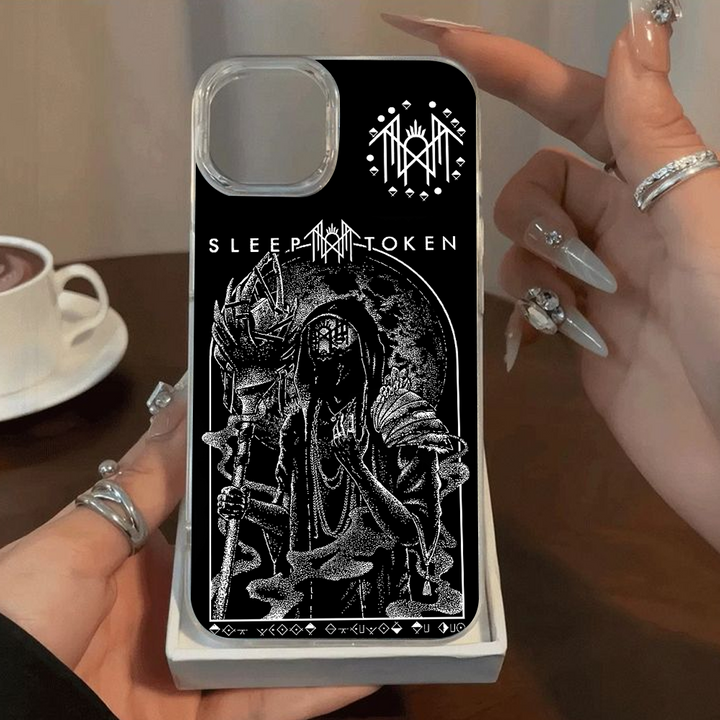 Grim Prophet Phone Case – Dark Hooded Figure Art, Gothic Horror Aesthetic Cover for iPhone 11 12 13 14 15 16 Pro Max Samsung S22 S23 S24 S24.99 Ultra Plus