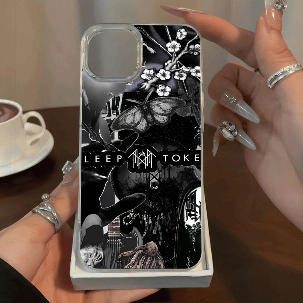 Sleep Token Gothic Butterfly Skull Phone Case – Compatible with iPhone 11 12 13 14 15 16 Pro Max & Samsung Galaxy Models