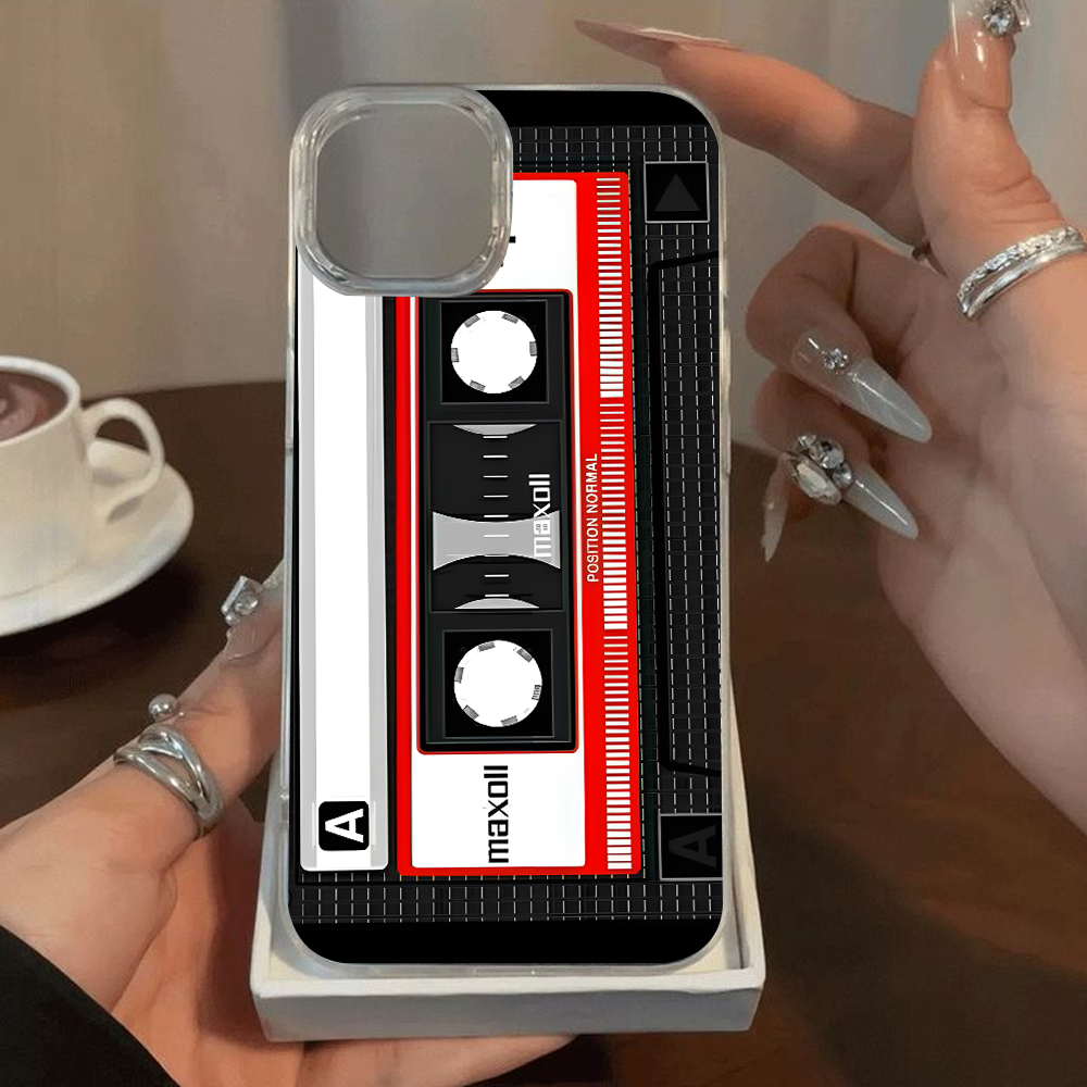 Retro Cassette Tape Phone Case – Classic Sony Walkman Design for iPhone 11 12 13 14 15 16 Pro Max, Music Fan Gift Idea