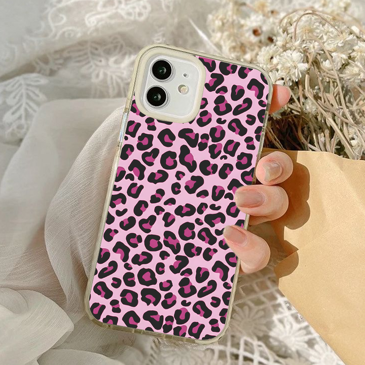 Leopard Print Phone Case Collection – Pink, Beige & Red
