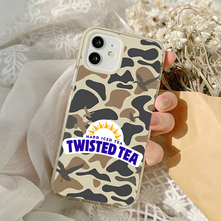 Twisted Tea Camo Phone Case – Dark Aesthetic Full Moon Design Cover for iPhone 11 12 13 14 15 16 Pro Max, Music Fan Gift Idea