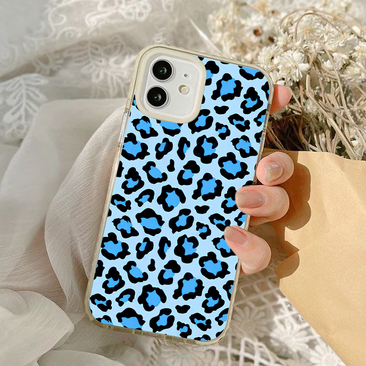 Leopard Print Phone Case Collection – Glittery Pink & Cool Blue