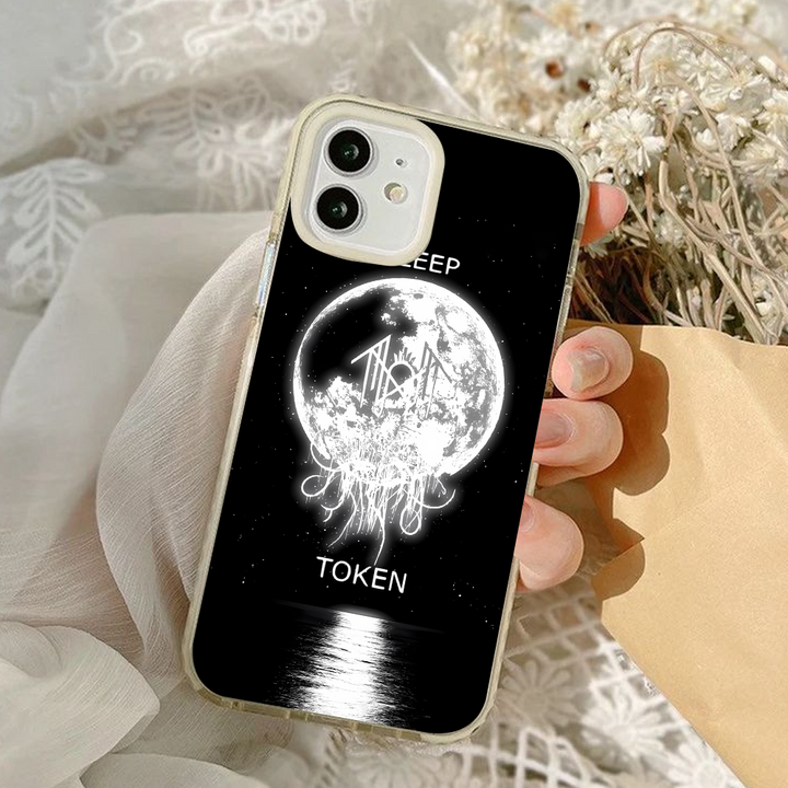 Moonlit Token Phone Case – Dark Aesthetic Full Moon Design Cover for iPhone 11 12 13 14 15 16 Pro Max, Music Fan Gift Idea