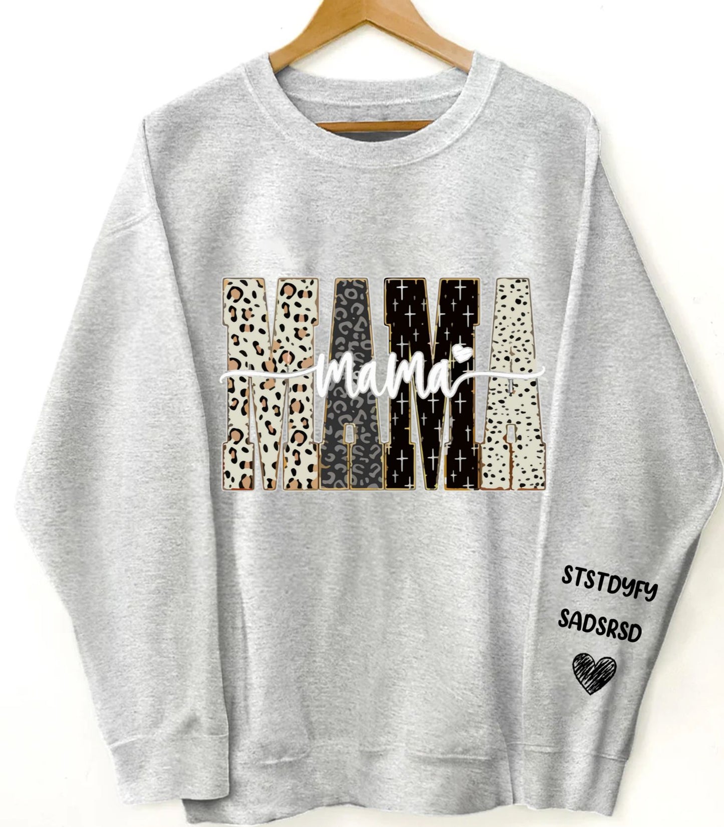 Grandma, Gigi, Nana Custom With Grandkids Names - Bible Style Design - Personalized Sweatshirt