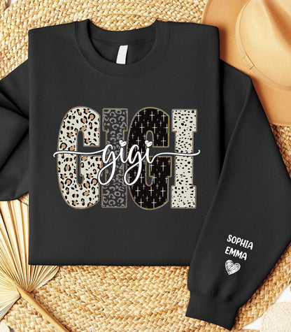 Grandma, Gigi, Nana Custom With Grandkids Names - Bible Style Design - Personalized Sweatshirt