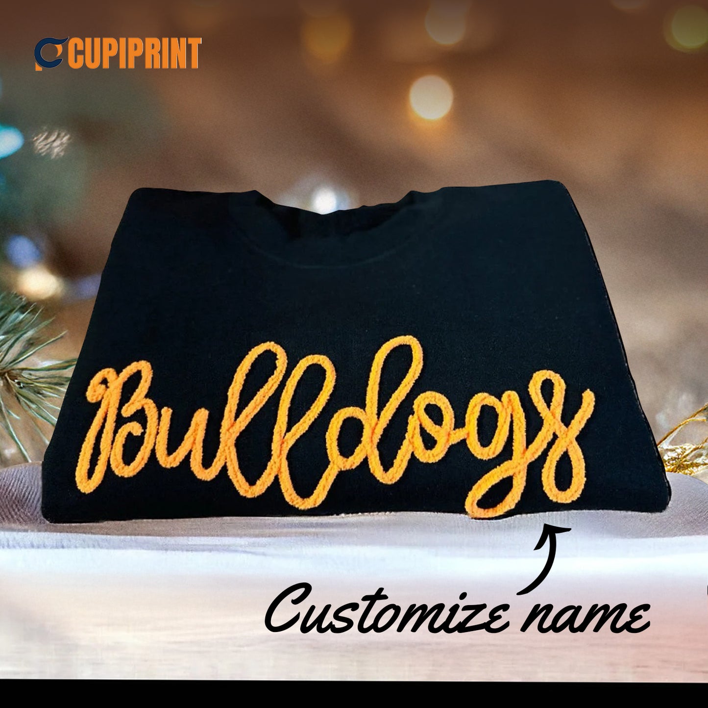 Custom Name Sweatshirt – Personalized Name Embroidery Crewneck for Fans & Teams
