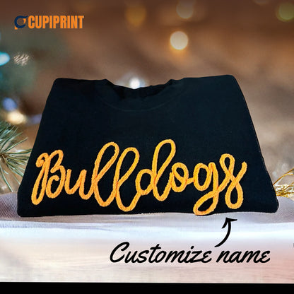 Custom Name Sweatshirt – Personalized Name Embroidery Crewneck for Fans & Teams
