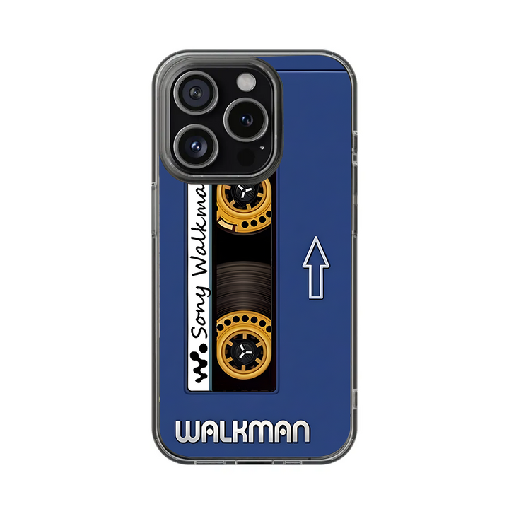 Retro Cassette Tape Phone Case – Classic Sony Walkman Design for iPhone 11 12 13 14 15 16 Pro Max, Music Fan Gift Idea