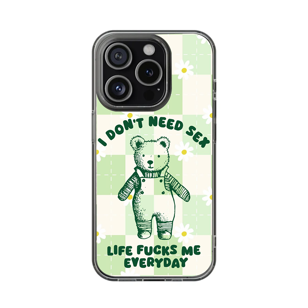 Funny Bear Quote Phone Case, Perfect Girly Gift For Girl From iPhone 16 15 14 13 12 11 X Pro Max Plus Samsung Galaxy S24.99 S24 S23 S22 S21 Ultra Plus