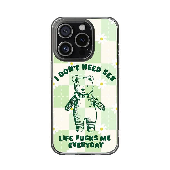 Funny Bear Quote Phone Case, Perfect Girly Gift For Girl From iPhone 16 15 14 13 12 11 X Pro Max Plus Samsung Galaxy S24.99 S24 S23 S22 S21 Ultra Plus