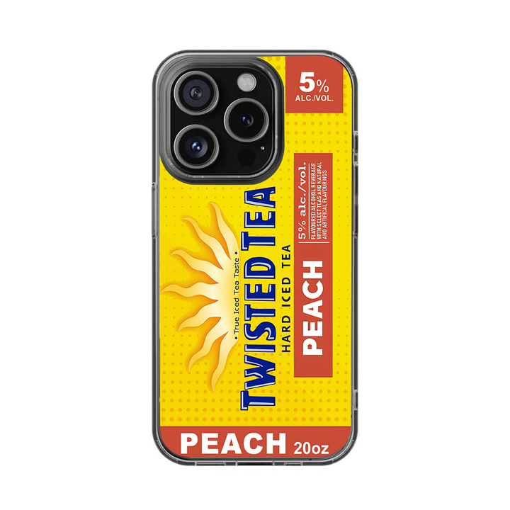 Iced Beverage Can Label Phone Case iPhone X 11 12 13 14 15 16 Pro Max Plus Samsung S22 S23 S24 S24.99 Ultra Plus
