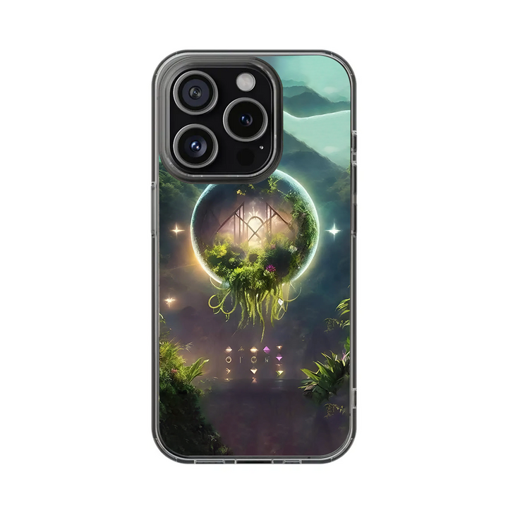 Fantasy Portal Floating World Phone Case – Surreal Forest Dreamscape Design Cover for iPhone 11 12 13 14 15 16 Pro Max, Mystical Nature Aesthetic