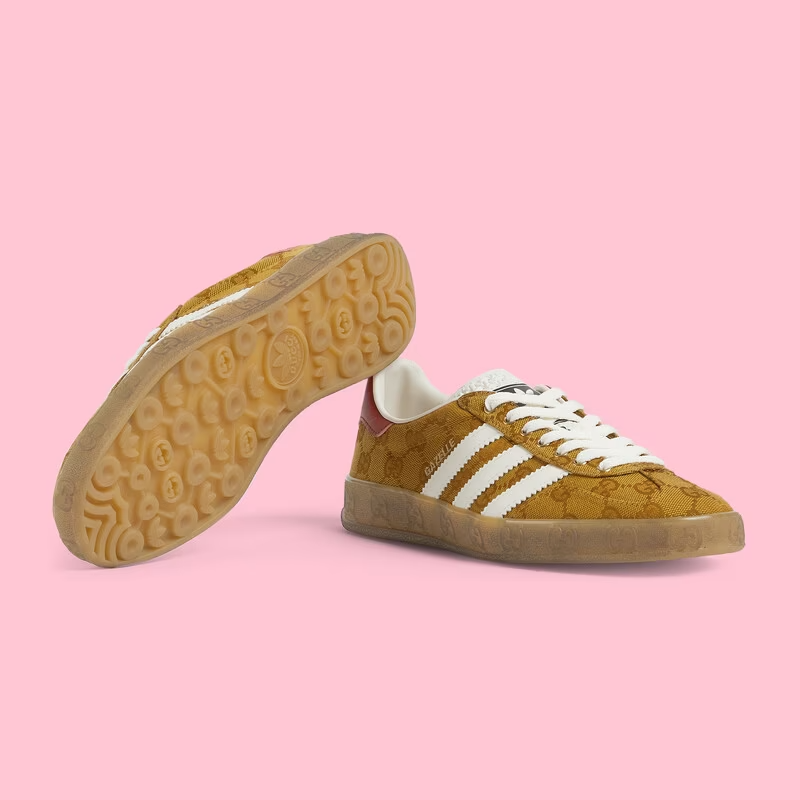 Adidas x Gucci Gazelle 'GG Monogram Beige Brown'