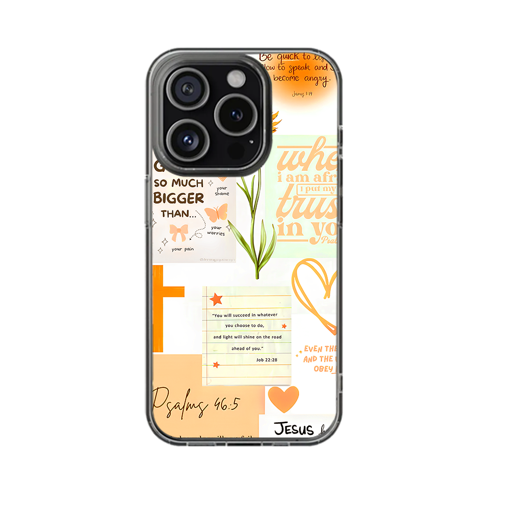 Bible Verse Christian Phone Case – Floral Faith Jesus Quote iPhone 11 12 13 14 15 16 Pro Max & Samsung
