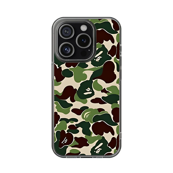 Classic Camo Phone Case – Dark Meme Aesthetic Horror Cover for iPhone 11 12 13 14 15 16 Pro Max Samsung S22 S23 S24 S24.99 Ultra Plus