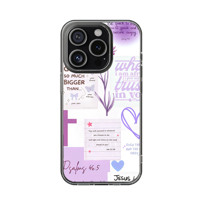 Christian Bible Verse Phone Case – Pastel Scripture Quote iPhone 11 12 13 14 15 16 Pro Max & Samsung