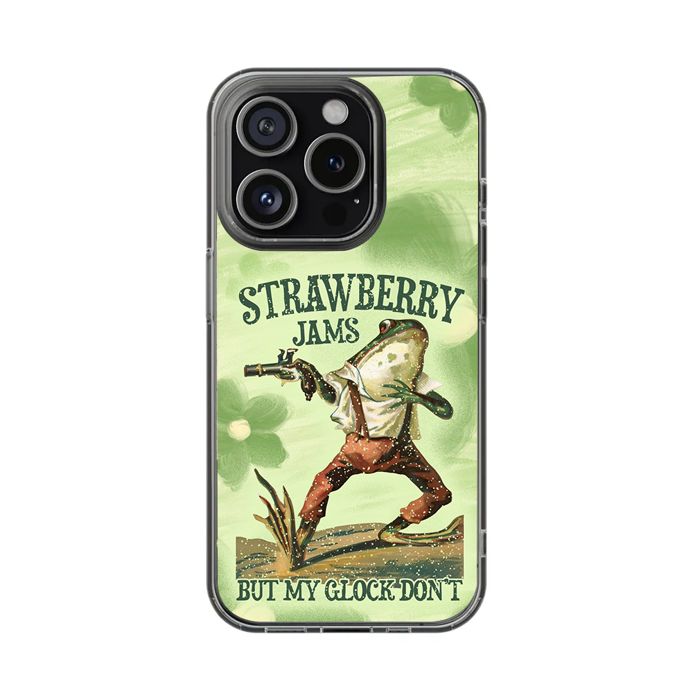 Strawberry Frog Meme Phone Case, Perfect Girly Gift For Girl From iPhone 16 15 14 13 12 11 X Pro Max Plus Samsung Galaxy S24.99 S24 S23 S22 S21 Ultra Plus