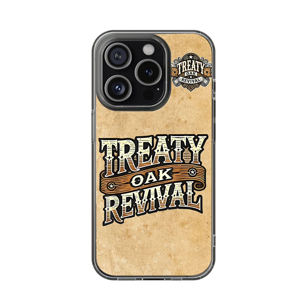 Treaty Oak Revival Phone Case – Country Western Leather Style for iPhone 11 12 13 14 15 16 Pro Max & Samsung