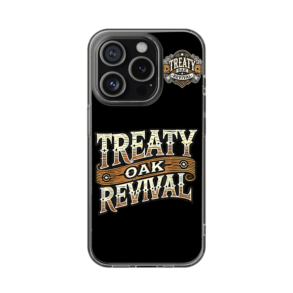 Treaty Oak Revival Phone Case – Country Western Leather Style for iPhone 11 12 13 14 15 16 Pro Max & Samsung