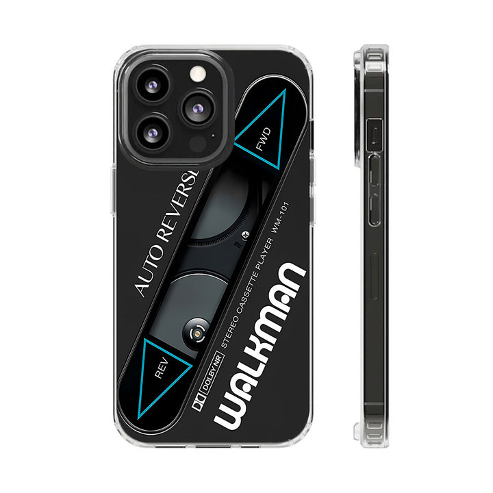 Retro Cassette Phone Case – Classic Walkman Tape Deck Soft Shell for iPhone 11 12 13 14 15 16 Pro Max Samsung S22 S23 S24 S24.99 Ultra Plus